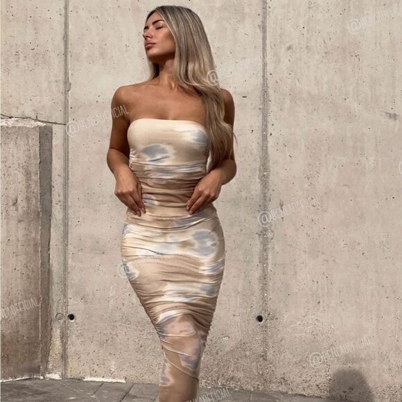 ZARA PRINTED TULLE SKIRT - Picture 3 of 9